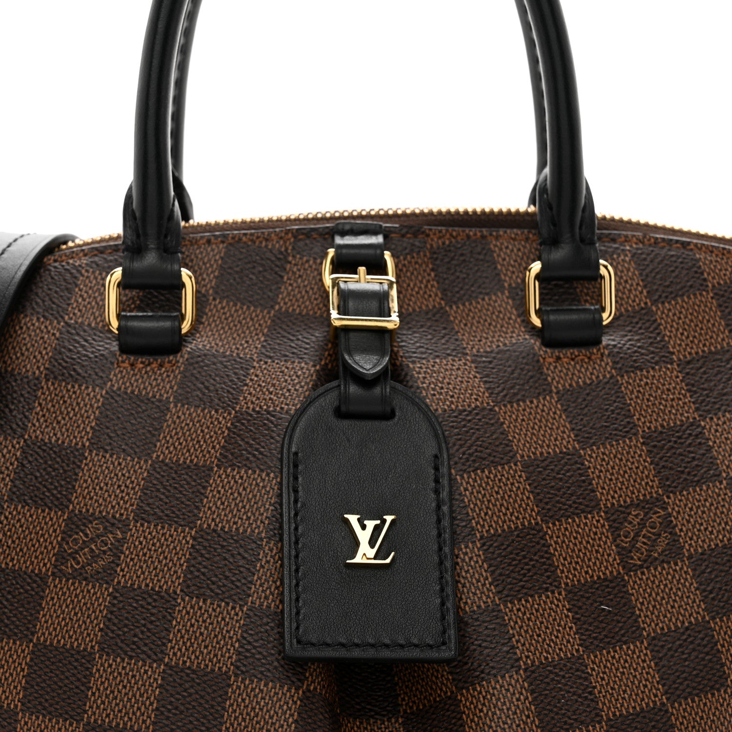 Louis Vuitton Damier Ebene Odeon Tote PM Black 5 of 10
