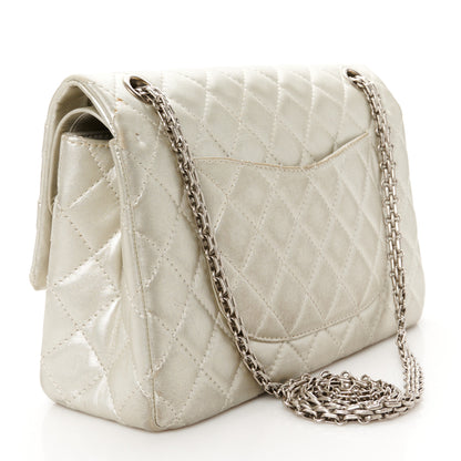 Chanel Metallic Lambskin Quilted 2.55 Reissue 226  Pale Gold 3 of 13