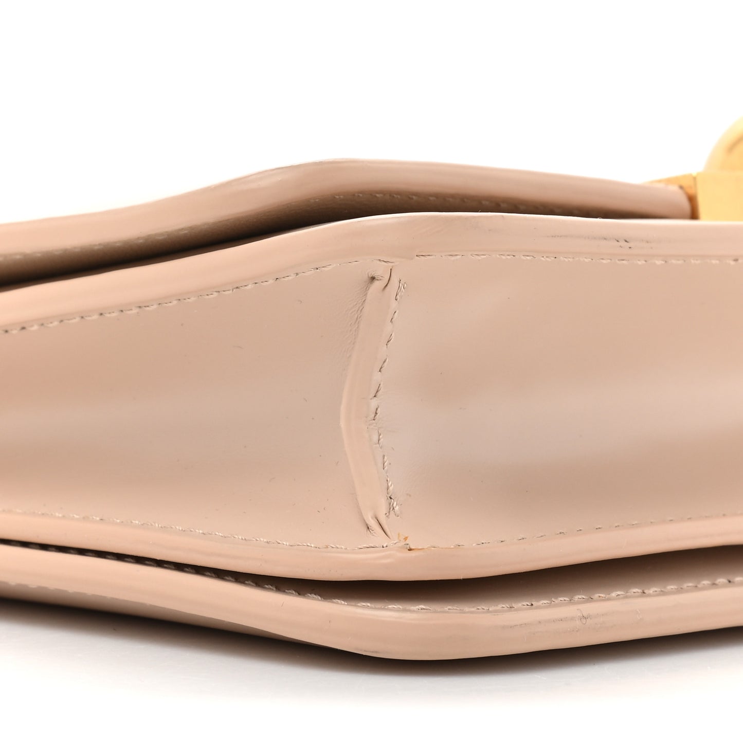 Spazzolato Calfskin Classic Mini BV Bag Nude