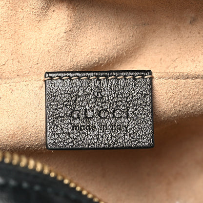 Gucci Monogram Matelasse Diagonal Small GG Marmont Chain Shoulder Bag Beige Black 6 of 9