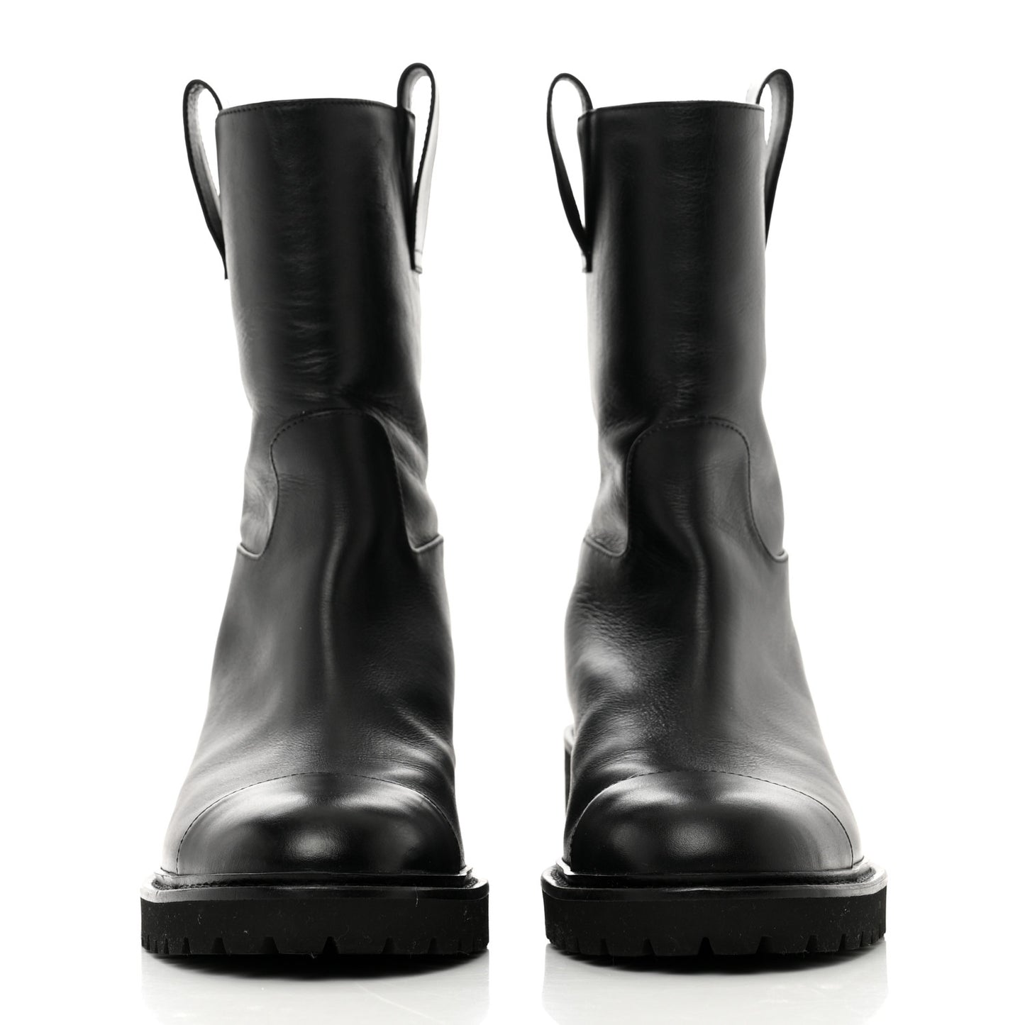 Calfskin CC Ankle Boots 36 Black