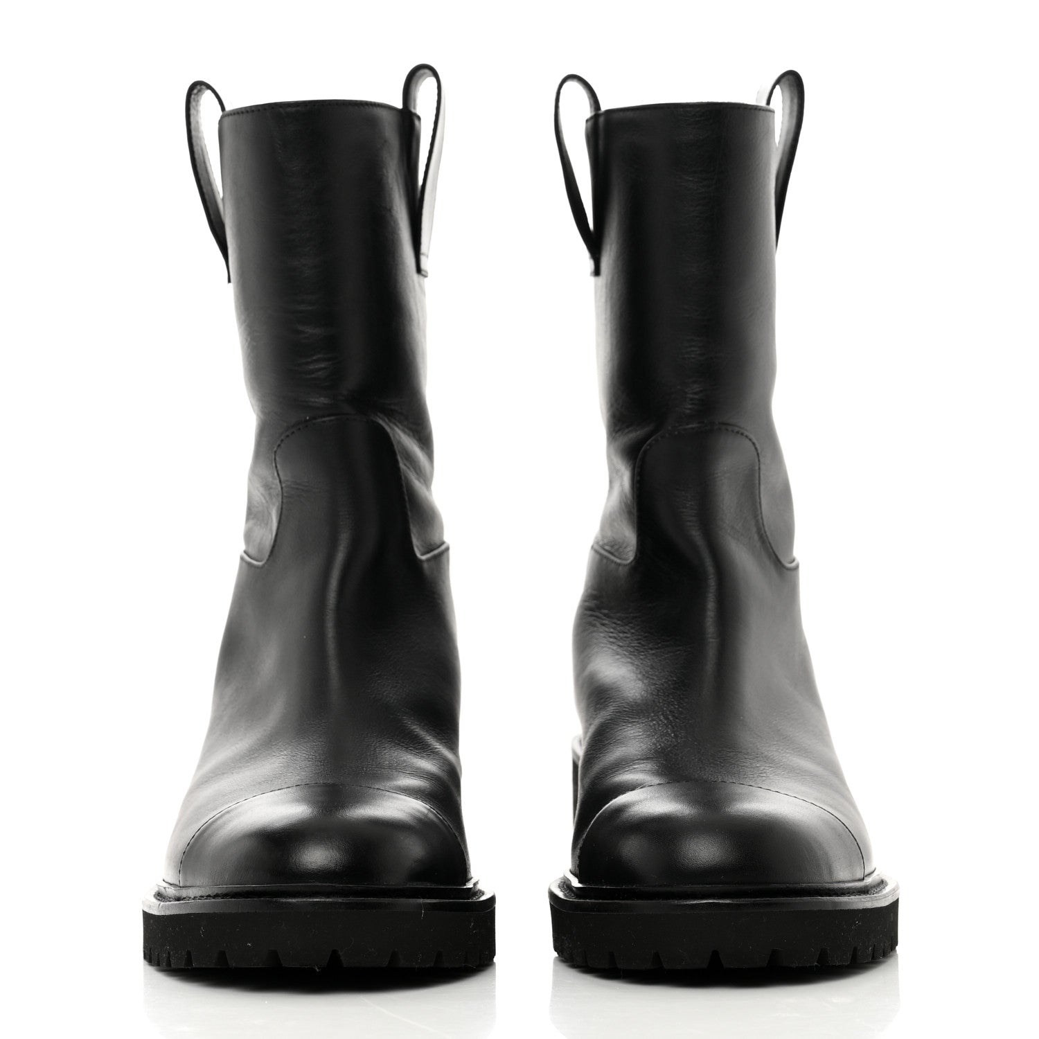 Chanel Calfskin CC Ankle Boots 36 Black 2 of 8