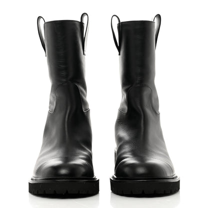 Chanel Calfskin CC Ankle Boots 36 Black 2 of 8