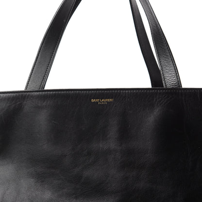 Saint Laurent Calfskin Suede Reversible East West Shopper Tote Black 21 of 21