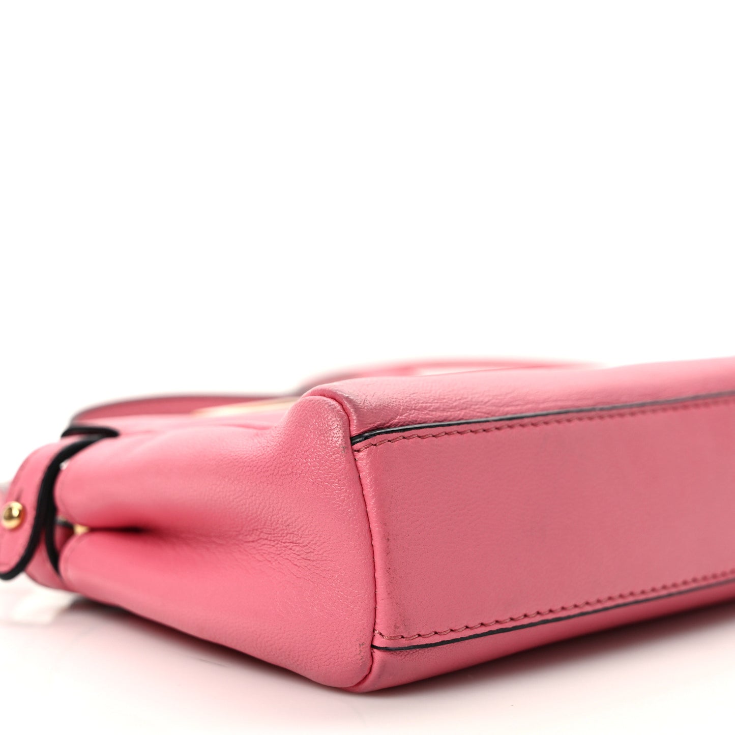 Shiny Nappa Micro Peekaboo Iconic Satchel Rosa Fluo