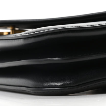 Bottega Veneta Calfskin Mount Envelope Bag Black 9 of 9