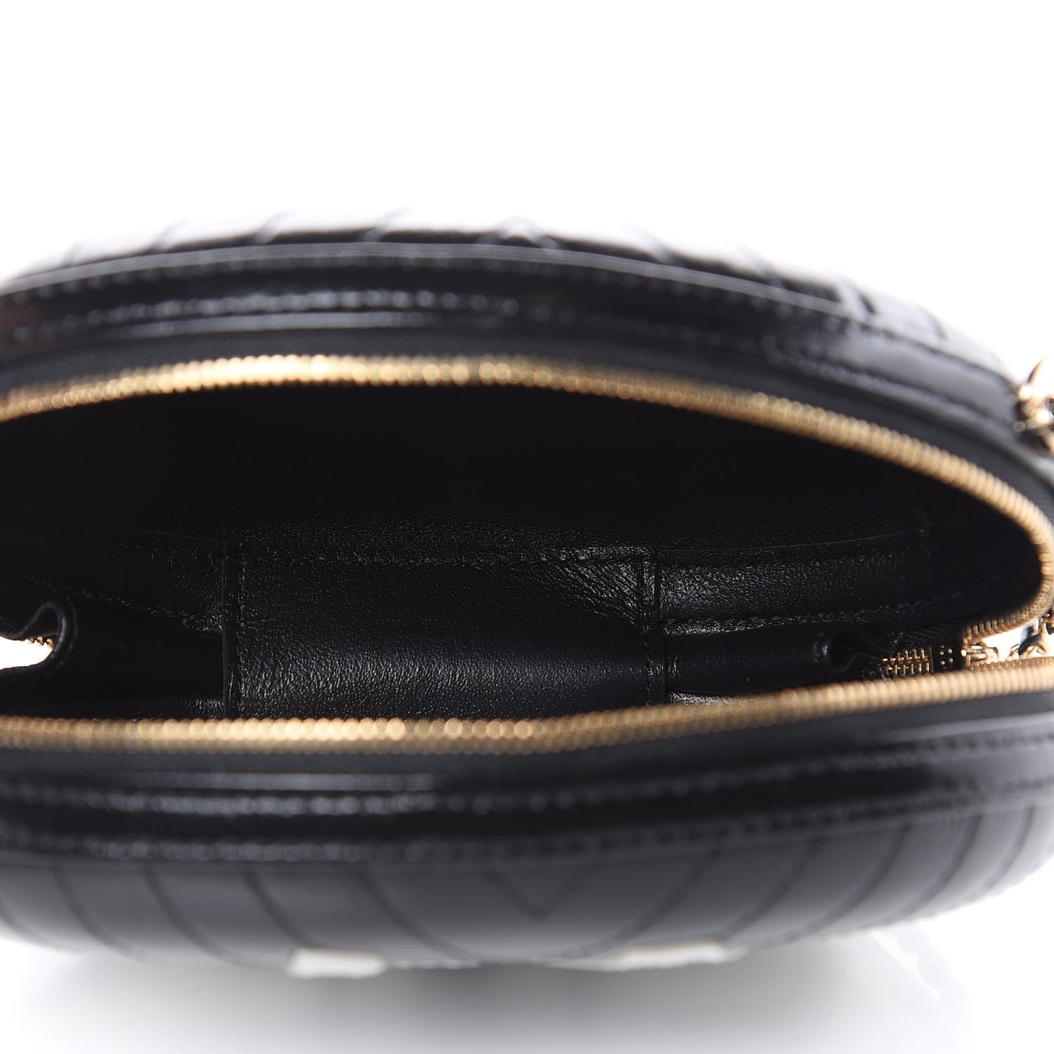 Chanel Lambskin Embroidered Chevron Quilted La Pausa Tassel Clutch Black 5 of 9