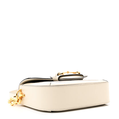 Gucci GG Supreme Monogram Web Mini Horsebit 1955 Shoulder Bag Beige Mystic White 4 of 15