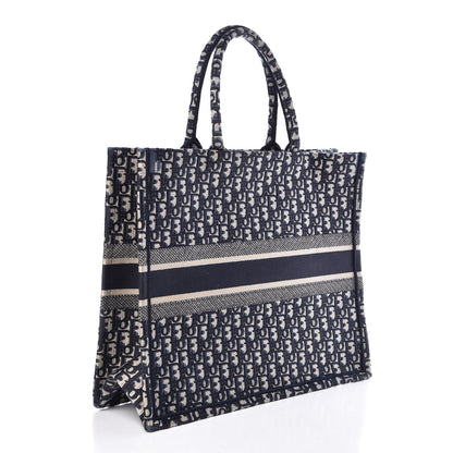 Christian Dior Oblique Book Tote Blue Multicolor 3 of 8