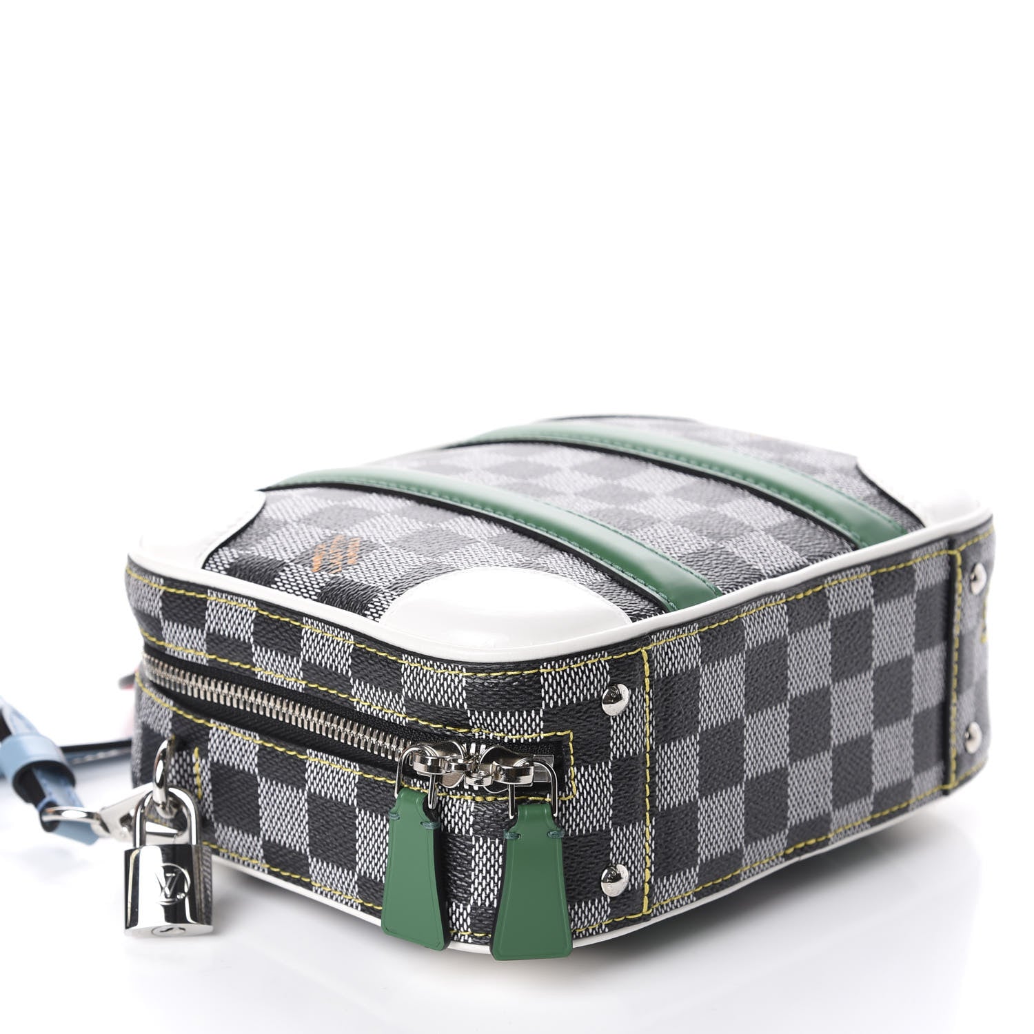 Louis Vuitton Damier Valisette BB Black White 4 of 10