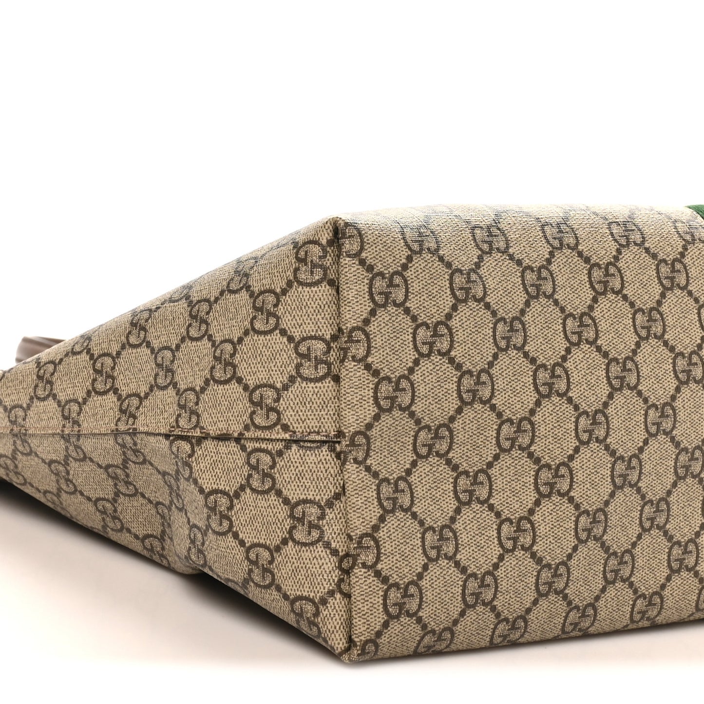 GG Supreme Monogram Medium Ophidia Shopping Tote Brown