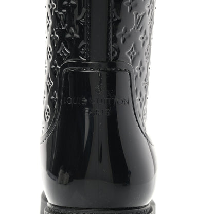 Louis Vuitton Rubber Embossed Monogram Splash Rain Boots 41 Black 7 of 10