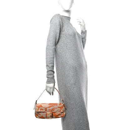 Fendi Satin Swirl Print Baguette Multicolor 2 of 11