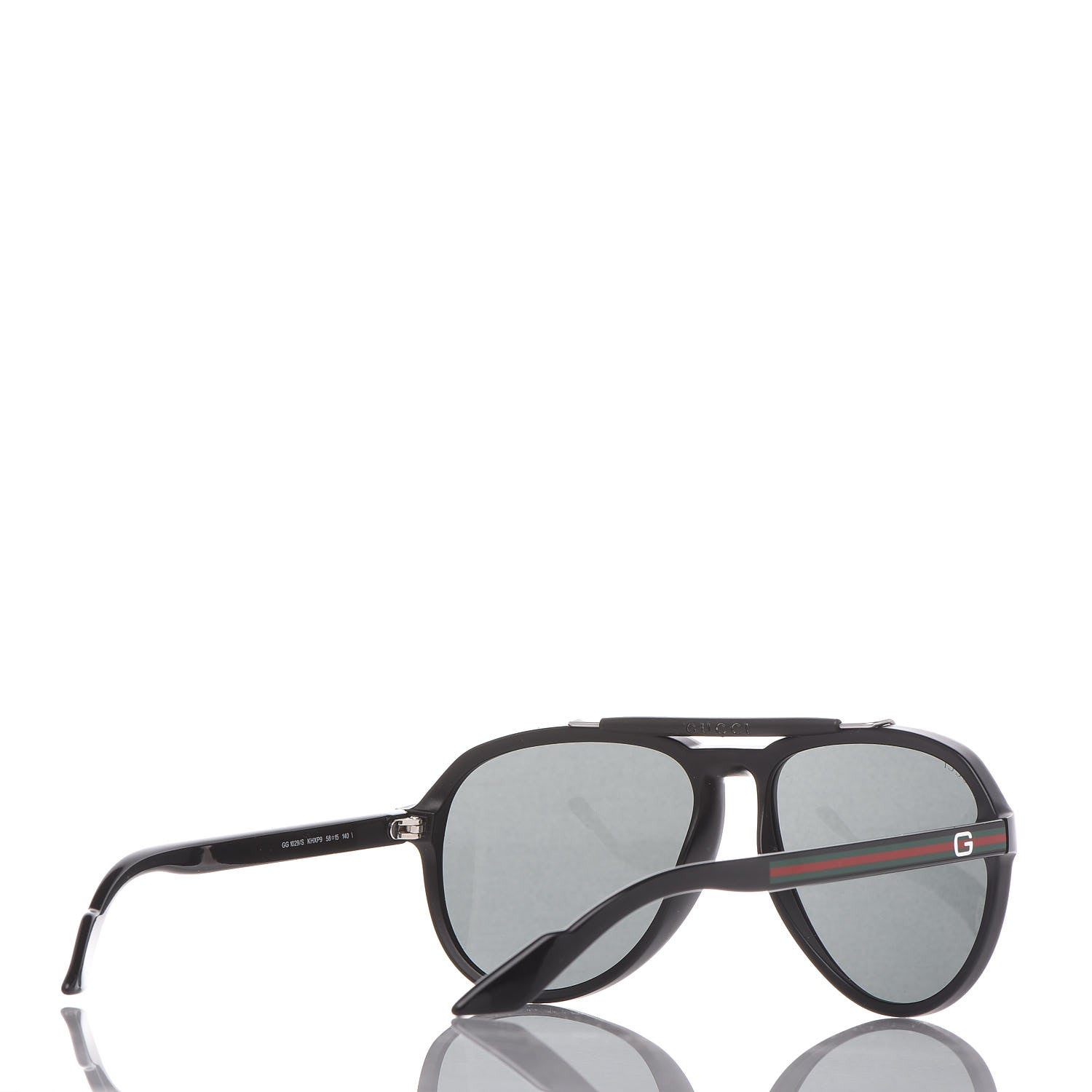 Gucci Aviator Web Sunglasses GG 1029/S Black 5 of 9