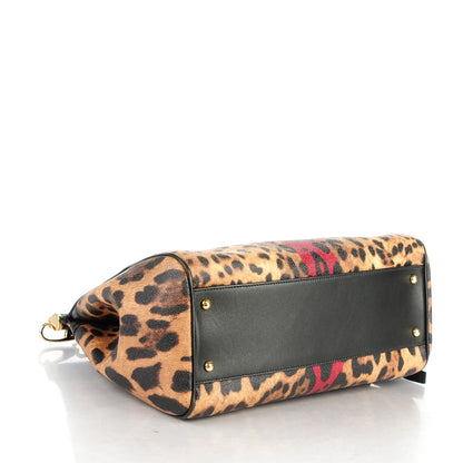Dolce & Gabbana Leo Crepe Large Miss Sicily Leo Stripe Satchel 4 of 6