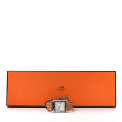 Hermes Stainless Steel Barenia 29mm Cape Cod Double Tour Quartz Watch Fauve 4 of 4