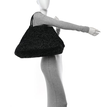 Bottega Veneta Nappa Velours Intrecciato Large Cabat Black 2 of 10