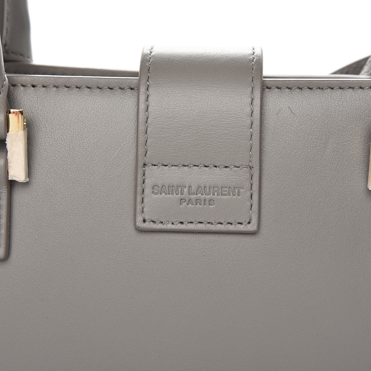 Saint Laurent Calfskin Small Monogram Cabas Fog 7 of 11