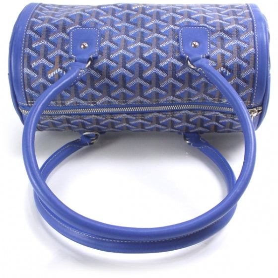 Goyardine Amakios PM Bowler Tote Bag Blue