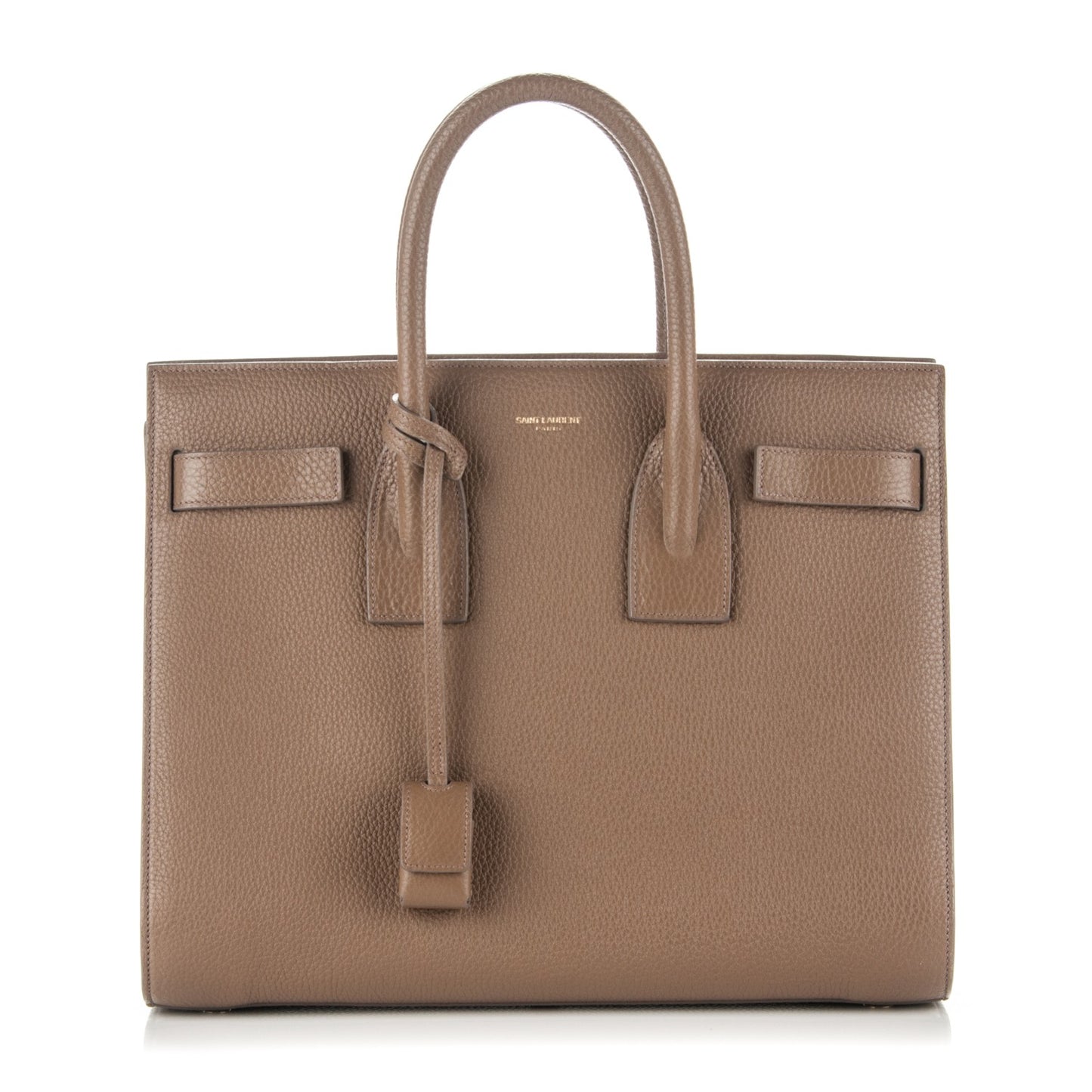 Grained Calfskin Small Sac De Jour Taupe