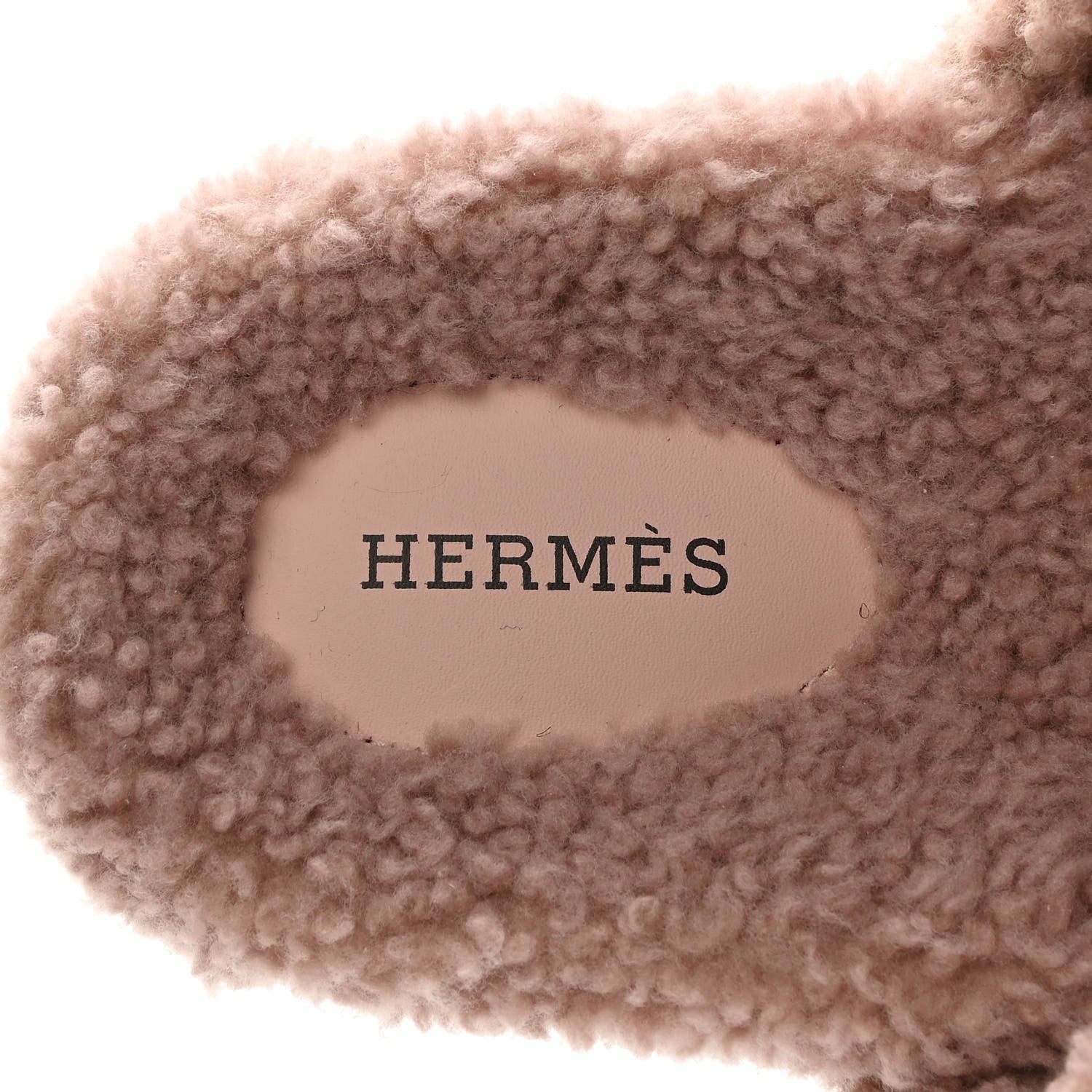 Hermes Woolskin Womens Chypre Sandals 40 Bois De Santal 7 of 8