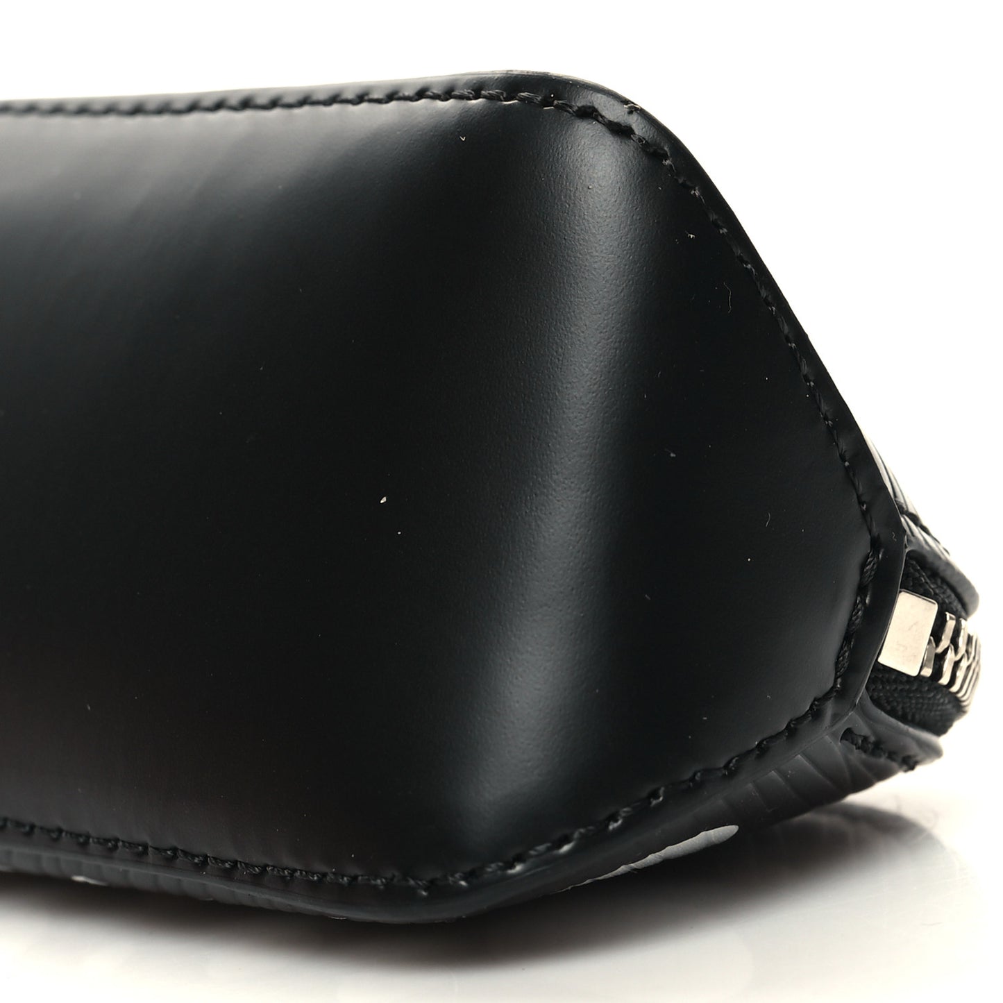 X YK Epi Infinity Dots Elizabeth Pencil Pouch Black White