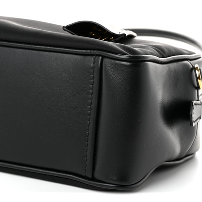 Prada Re-Nylon Vitello Small Top Handle Padlock Bag Black 9 of 9