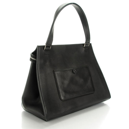 Celine Supple Calfskin Medium Edge Shoulder Bag Black 3 of 8
