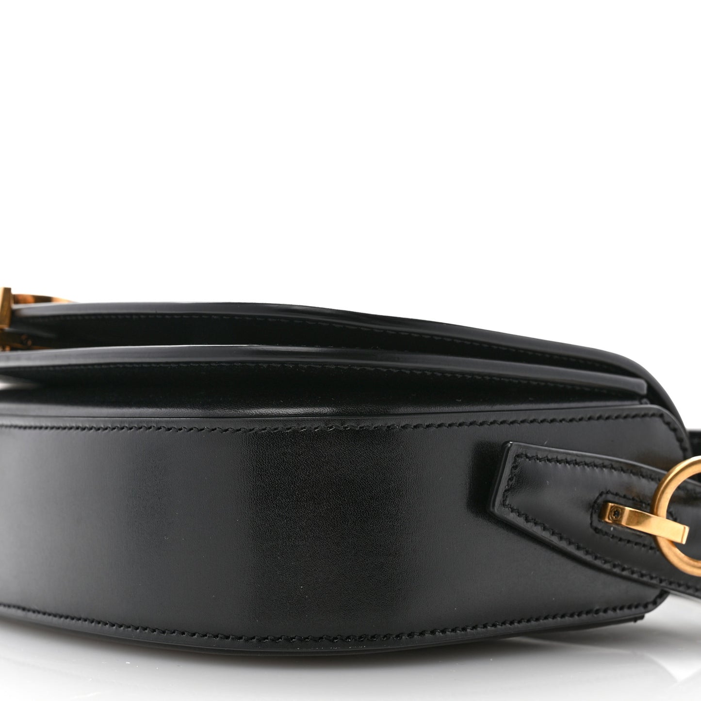 Box Calfskin Voltaire Top Handle Crossbody Bag Black