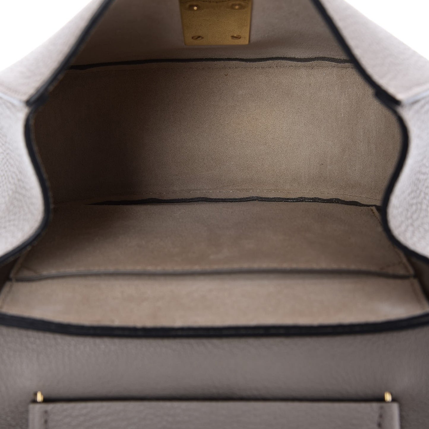 Grained Lambskin Mini Drew Shoulder Bag Motty Grey