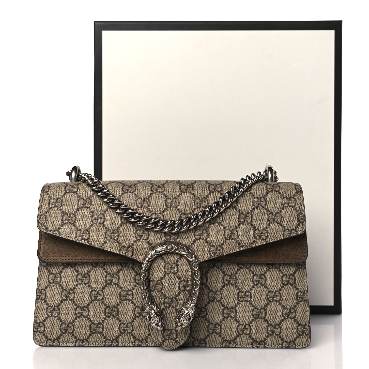 Gucci GG Supreme Monogram Small Dionysus Shoulder Bag Taupe 10 of 10