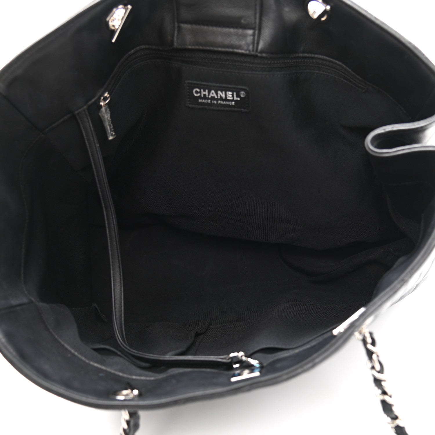 Chanel Calfskin Quilted Large Classic Shopping Tote Black 5 of 11