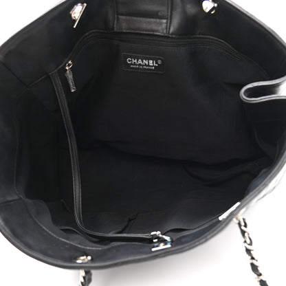 Chanel Calfskin Quilted Large Classic Shopping Tote Black 5 of 11