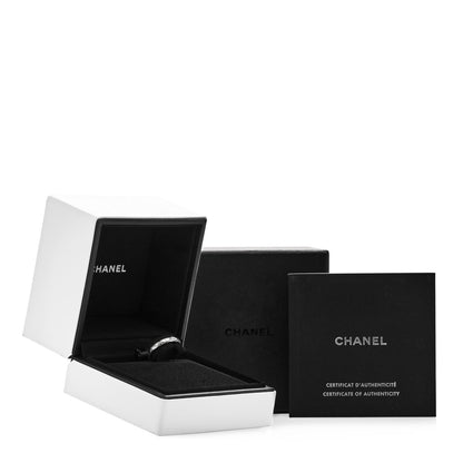 Chanel Platinum Diamond Mini Coco Crush Ring 49 4.75 5 of 5