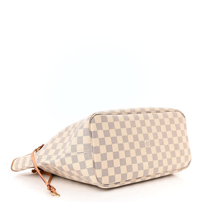 Louis Vuitton Damier Azur Neo Neverfull MM Rose Ballerine 4 of 16