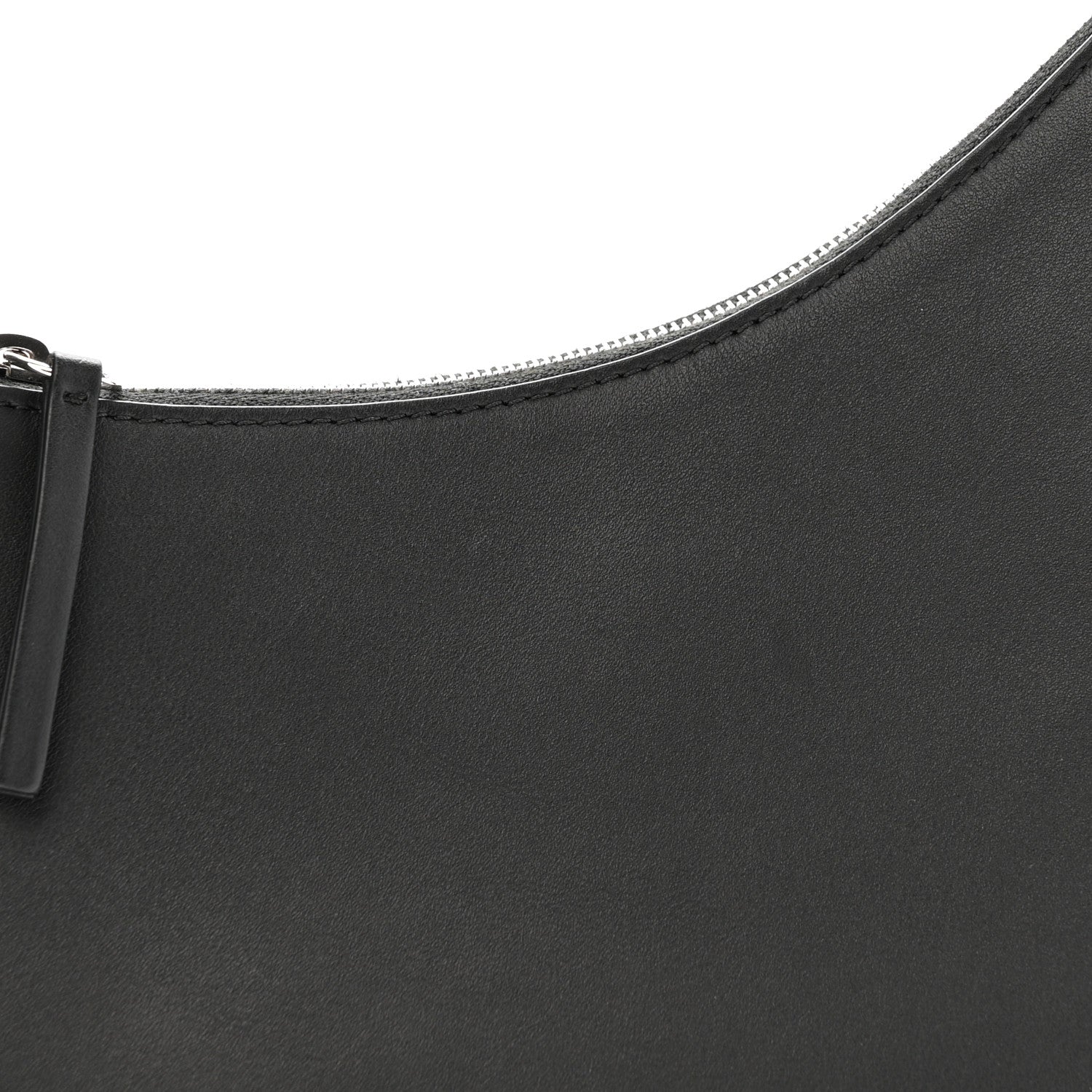 The Row Smooth Calfskin Half Moon Shoulder Bag Black 7 of 11