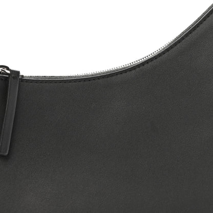 The Row Smooth Calfskin Half Moon Shoulder Bag Black 7 of 11