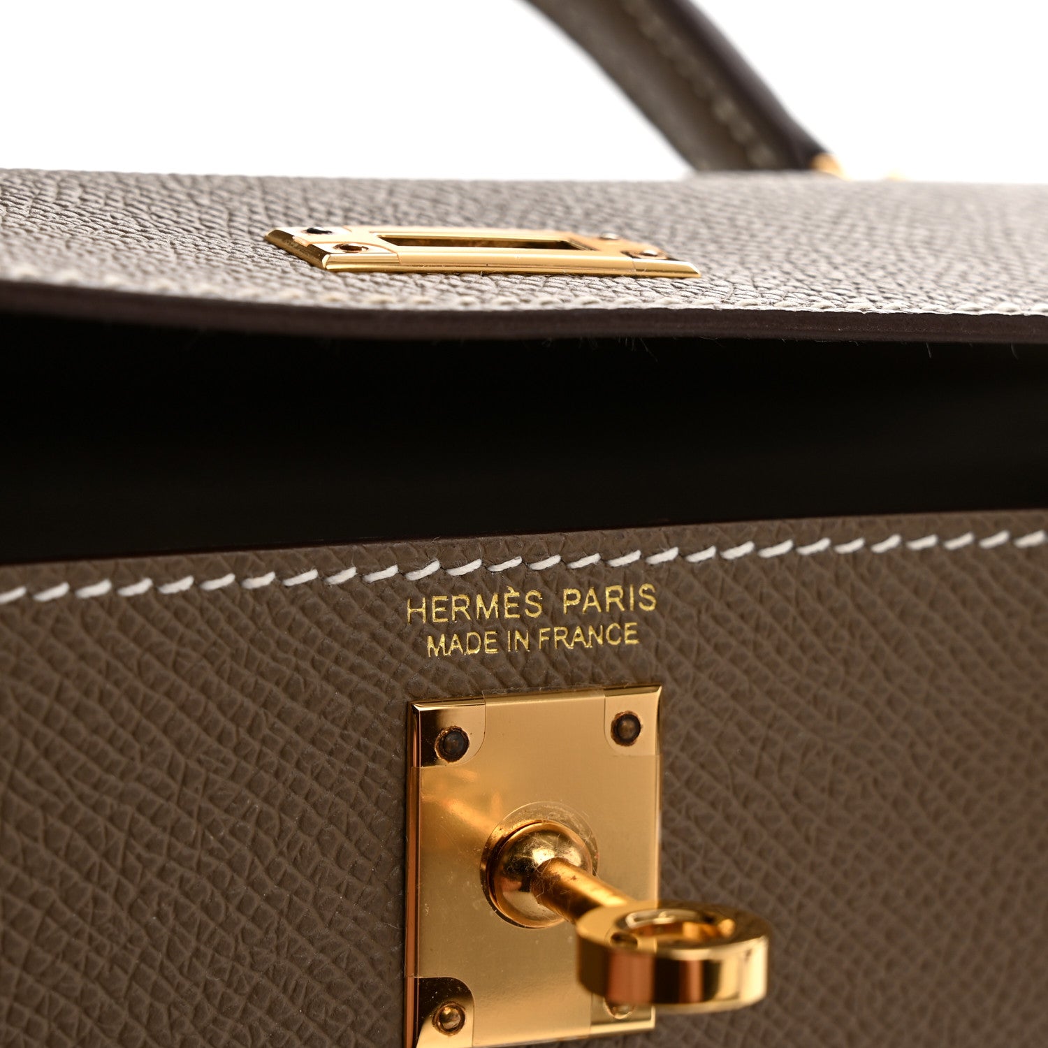 Hermes Epsom Mini Kelly Sellier 20 Etoupe 6 of 14