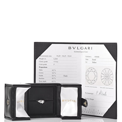 Bulgari Platinum Diamond Corona Engagement Ring 49 4.75 7 of 8