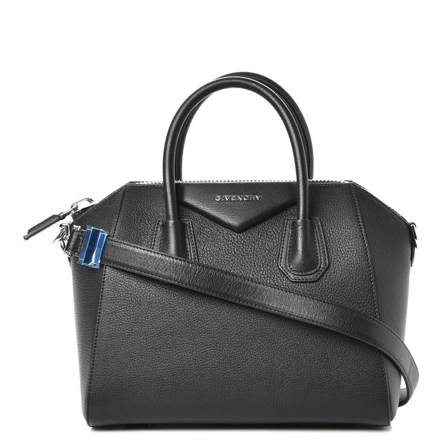 Grained Calfskin Small Antigona Black