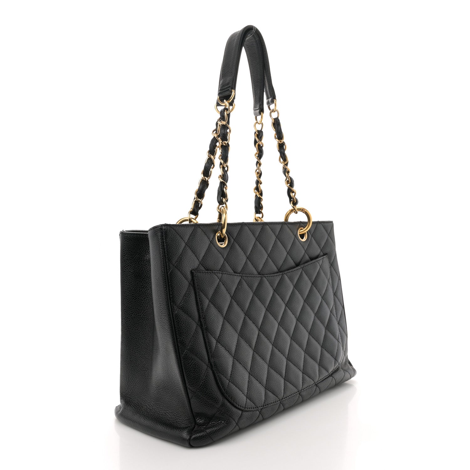 Chanel Caviar Quilted Grand Shopping Tote GST Black 2 of 12