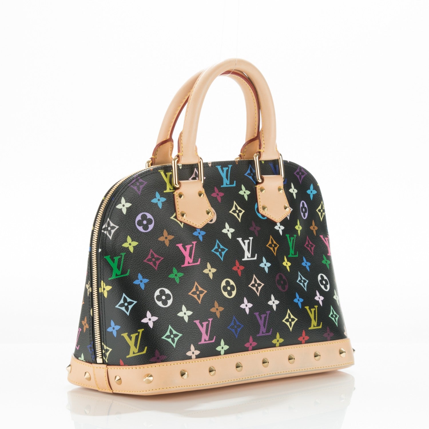 Louis Vuitton Monogram Multicolor Alma Black 3 of 6