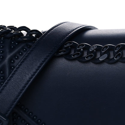 Christian Dior Ultra Matte Calfskin Studded Medium Diorama Flap Bag Blue 8 of 19