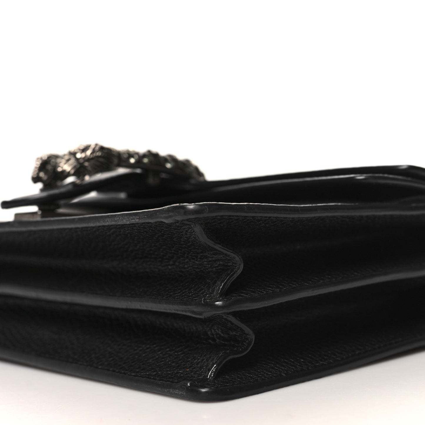 Pebbled Calfskin Small Dionysus Shoulder Bag Black