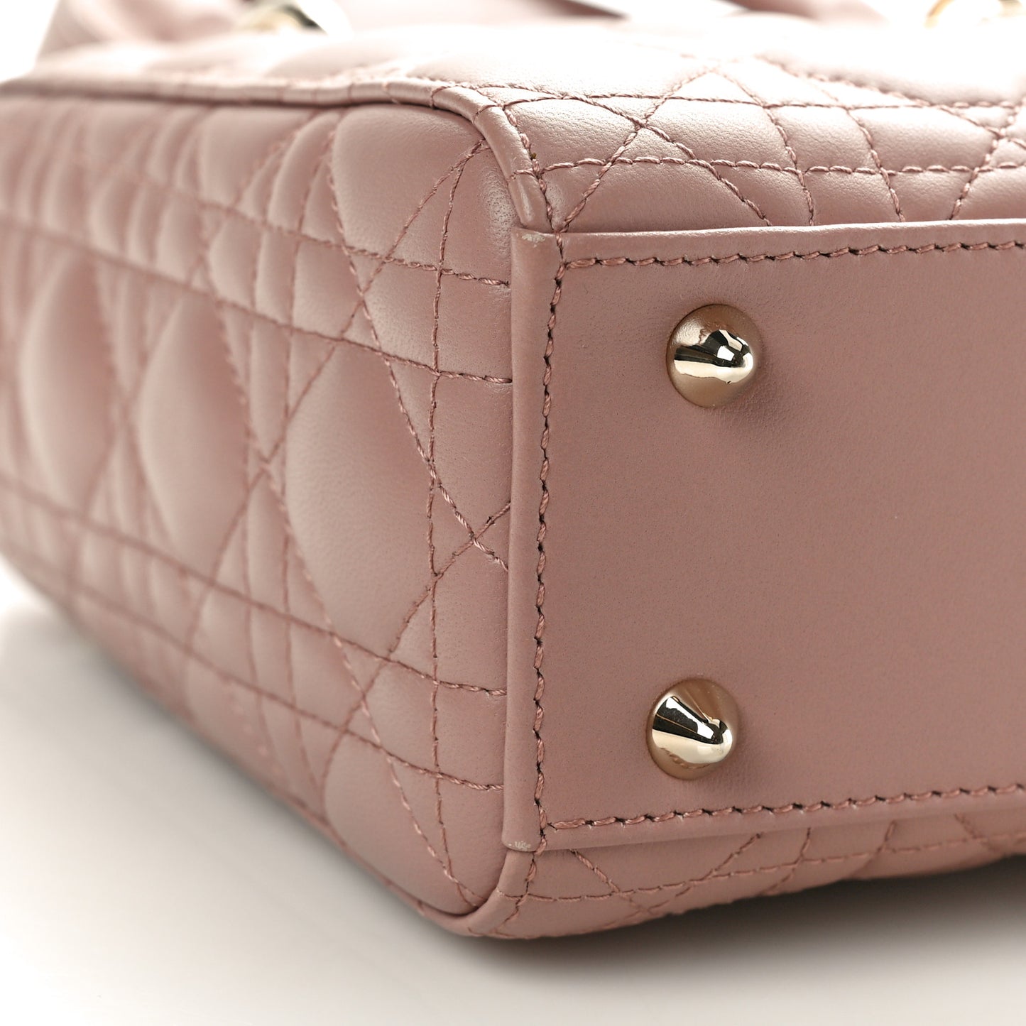 Lambskin Cannage Small My ABCDior Lady Dior Antique Pink