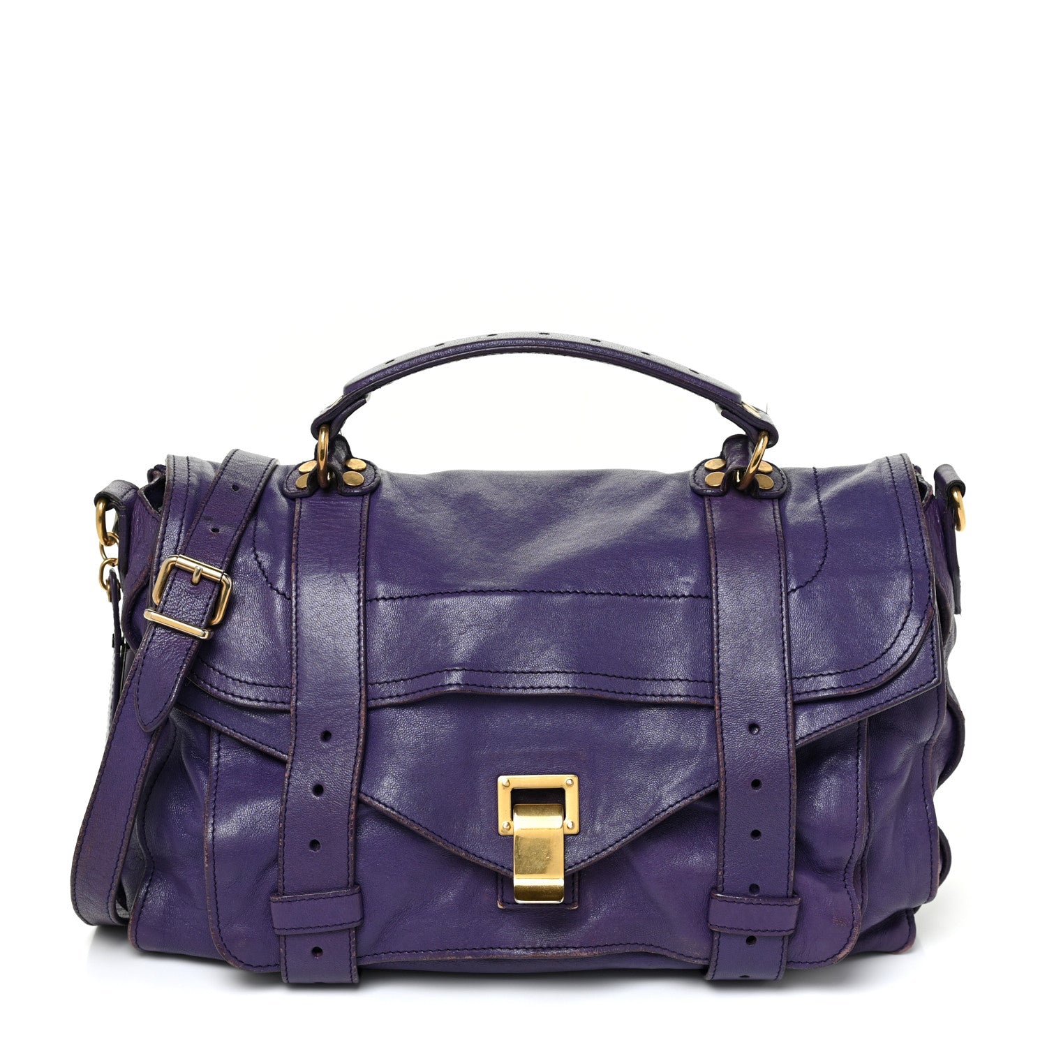 Proenza Schouler Lambskin Medium PS1 Satchel Purple Rain 1 of 30