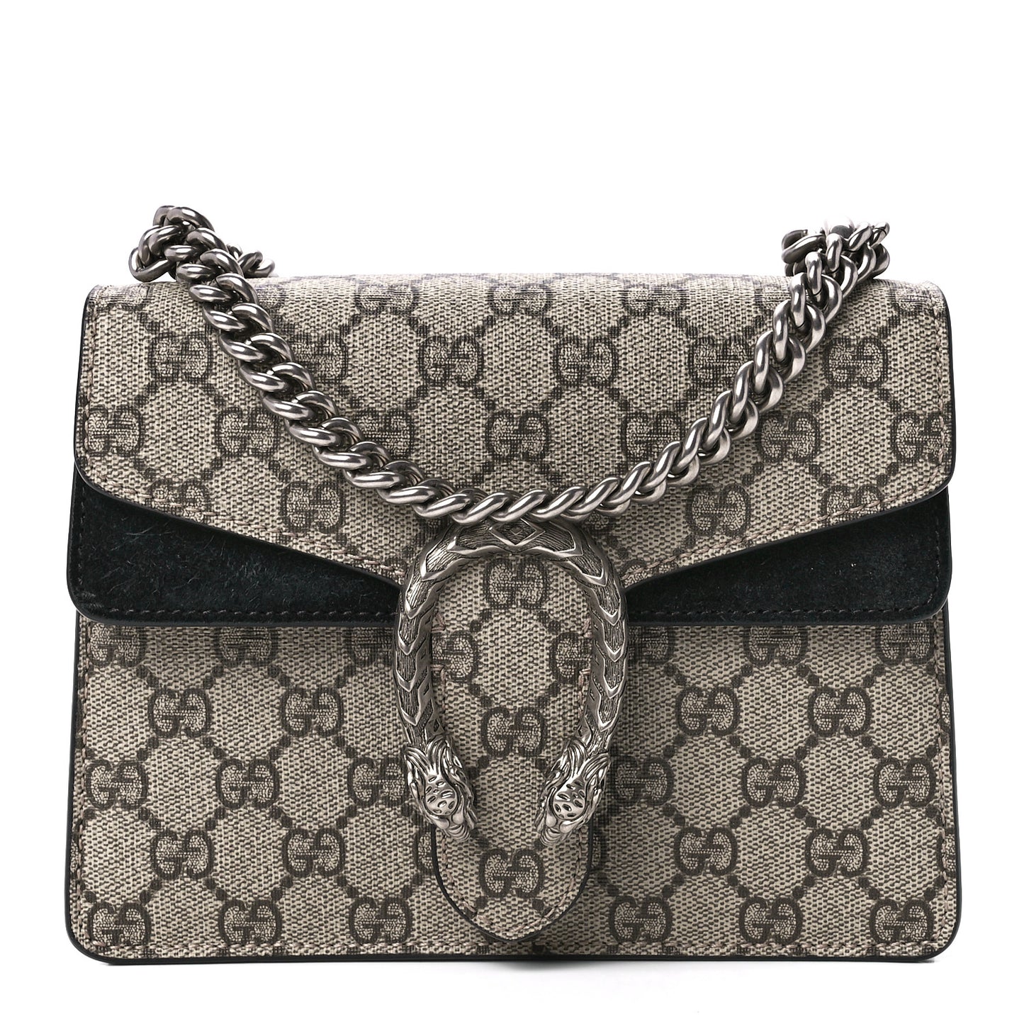 GG Supreme Monogram Mini Dionysus Shoulder Bag Black