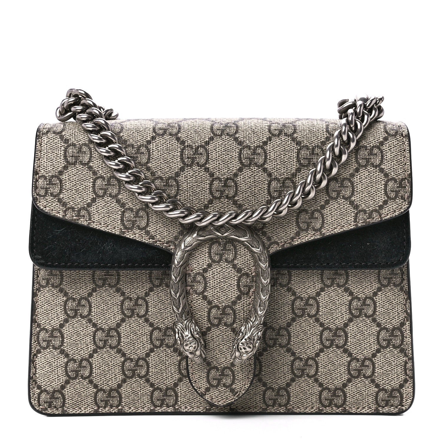 Gucci GG Supreme Monogram Mini Dionysus Shoulder Bag Black 1 of 12