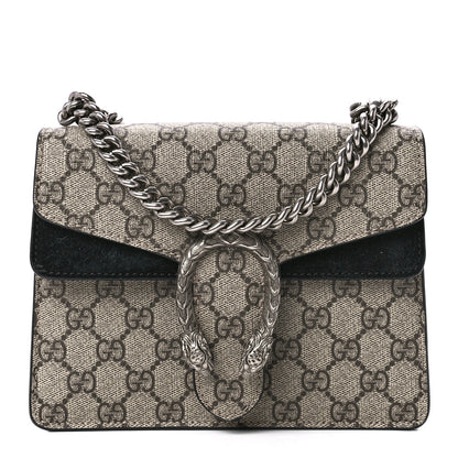 Gucci GG Supreme Monogram Mini Dionysus Shoulder Bag Black 1 of 12