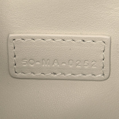 Christian Dior Calfskin Macrocannage Medium Diortravel Nomad Pouch Latte 8 of 10